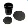 Tapa de Vela de Aleación de Zinc Negro Mate Tapa Metálica Negra Fabricación de Tapa de Copa de Vidrio para Set de Velas Perfumadas