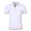 Ropa de trabajo de equipo de verano: Camisetas de poliéster-algodón con cuello, estampado de logo, manga corta, adecuadas para personal de catering, publicidad exterior
