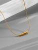 Collar de acero inoxidable transfronterizo europeo y americano con exquisito diseño de colgante, joyería de moda ligera de lujo para mujer, venta al por mayor