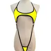 Lingerie Sexy Europeia e Americana Transfronteiriça Macacão Sexy Sem Costas com Cadarço Biquíni de Três Peças Maiô Maiô Traje Feminino