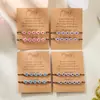 Pulseira de Contas Brilhantes de Amor da Sorte Transfronteiriça Simples Pacote com Dois Pulseira de Gancho Amizade Casal Pulseira