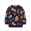 26 Chegada de Outono Hoodie Masculino Estilo Europeu Moda Estampa de Carro Para Crianças Pequenas e Médias Gola Redonda Pulôver Dropshipping