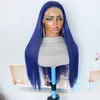 Peluca de Encaje Frontal Bob Cabello Corto Moda Femenina Europea y Americana Rosa Cabello Largo Liso Peluca de Encaje Frontal Fibra Química Hecho a Mano