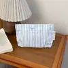 Bolsa de Almacenamiento Simple con Lazo, Bolsa Interior Esencial para Viaje, Bolsa para Retoques de Maquillaje, Bolsa de Almacenamiento de Cosméticos Portátil de Gran Capacidad para Mujeres