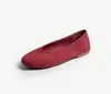 Sapatos casuais femininos para o dia a dia, estilo da Mãe Uva, pele de carneiro ultrassuave, bico redondo, estilo minimalista, rasos, sapatilhas flats confortáveis