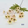Arranjo de Cena com Flores Artificiais, Flor de Ameixa Artificial de Haste Única para Decoração de Sala de Estar em Casa, Mais Vendido Transfronteiriço, 15 Pequenas Hastes de Flor de Ameixa