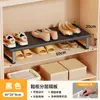 Armário de sapatos prateleira em camadas rack de armazenamento armário organizador de prateleira divisória de sapato de couro prateleira de armazenamento divisória de sapato doméstico