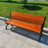 Banco de Parque Banco Externo Anti-corrosão Madeira-Plástico Composto Casa Comunidade Praça ao Ar Livre Banco Assento de Lazer Ferro Fundido