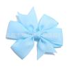Venta Caliente Transfronteriza Color Sólido Cinta Acanalada Moño Cola de Pescado Pasador para el Cabello Accesorios para el Cabello Niños Bebé Pasador para el Cabello 40 Colores
