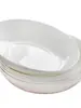 Plato de Porcelana Bone China Plato de Casa Plato Hondo Plato de Cena Cerámica Blanca Pura Juego Combinado Plato Hondo para Sopa Plato de Arroz Porcelana Blanca