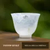 Taza de té de alta gama de seis colores, estilo vintage pintada a mano para ceremonias de té para maestros, juego de té de cristal, taza especial para beber té