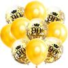 Globos Transparentes de Confeti Corona Oro Rosa de 12 Pulgadas 30 40 50 Cumpleaños Látex Lentejuelas