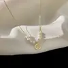 Palabra Fu Lujo Accesible Diseño de Nicho Versátil Retro Elegante Gama Alta Personalizado Cadena para Clavícula Perla para Mujer Collar Marca Fu Mujeres