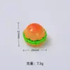 Deliciosa Mini Hamburguesa Juguete de Comida 3D Dibujos Animados Hecho a Mano Accesorios DIY Pegamento de Crema Accesorios de Resina Materiales Venta al por Mayor