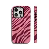 Funda Protectora Magnética de Doble Capa con Rayas Irregulares Retro Dos en Uno para Teléfono Apple 18Pm