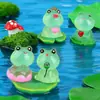 Rana Luminosa Micro Paisaje DIY Resina Accesorios Transfronterizos Animal Pequeño Mini Adornos Adornos Creativos para Coche