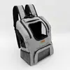 Mochila para Mascotas Transpirable Campo de Visión Amplio Gran Capacidad Oso de Peluche Perro Pequeño Salida Portátil Mochila de Doble Hombro Reduce la Carga