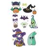 Pegatina de Tatuaje Luminosa de Dibujos Animados de Halloween Bruja Fantasma para Mujer Impermeable Duradera Niños Brazo Hombro Decoración para Fiesta