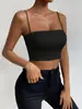 2025 Amazon Verão Transfronteiriço Moda Feminina Slim Fit Cor Sólida Alça Fina Regata