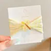 Diadema de tela de cuadros florales Dopamine para niños, banda elástica de alta elasticidad para niñas, no daña el cabello, accesorio para el cabello