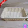 Fornecer cesta de exposição de supermercado rígida 35*25cm cesta de pão cesta de frutas