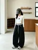 Pantalones casuales de otoño para niñas mayores, nueva ropa infantil de primavera y otoño, pants deportivos para niñas, holgados, versátiles, elegantes y modernos