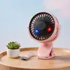 Ventilador USB de Clip Modelo Nuevo Transfronterizo Mini Ventilador Portátil de Escritorio Ligero para Dormitorio y Cochecito Ventilador Pequeño con Clip