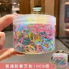 Lindo Set de Gomas para el Cabello para Niños que No Dañan el Cabello, Bandas Elásticas de Alta Elasticidad para Niñas y Bebés, Cuerdas Pequeñas para el Cabello del Tamaño de un Pulgar