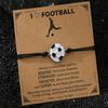 Amazon Europeia e Americana novo ajustável simples papelão basquete futebol corda de cera pulseira masculina e feminina corda de mão joias atacado