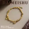 Nuevo Pulsera Envolvente Exquisita de Moda Versátil Estilo Chino Retro Martillada Estrella Calabaza con un Toque de Lujo Ligero y de Alta Gama