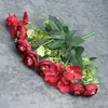 Manojo Simulado de Brotes de Rosa Té Casa Decoración Rosas Hechas a Mano Disposición Escena de Boda Transfronterizo Adornos de Flores Artificiales Venta al Por Mayor