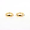 Color oro real doméstico directo de fábrica 14k bolsa Oro agujero recto bolsa anillo anillo de cuentas anillo accesorios de joyería DIY al por mayor