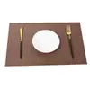 Tapete de mesa quente 30*45cm Teslin cor sólida tapete de mesa ocidental de hotel PVC resistente ao desgaste tapete de mesa ocidental lavável