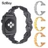 Para apple watch 10 correa diamante acero inoxidable apple watch ultra2 cadena metálica iwatch