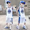 Traje de Verano para Niños Nuevo Mediano y Grande Niños Chaleco sin Mangas de Secado Rápido Camiseta Deportiva Uniforme de Baloncesto de Verano para Niños Moderno