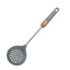 Espátula de silicona de acero inoxidable 304 para sartén antiadherente, espátula para cocinar, cuchara para sopa, resistente a altas temperaturas, juego de cocina para el hogar que no daña la sartén