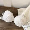 Europeo y Americano Sexy Hottie Sin Tirantes Lencería para Mujer Encaje Pecho Pequeño Push-Up Silicona Antideslizante Invisible Vestido de Novia Espalda Hermosa Sujetador