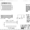 1.27 Conector Lateral 1.27 Conector Fêmea .27Mm Conector Fêmea 1.27mm Patch 1.27 Conector Fêmea de Inserção Dupla Lateral Mfconn