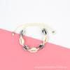 Pulsera bohemia transfronteriza directa de fábrica con concha natural, pulsera versátil tejida a mano con metal chapado
