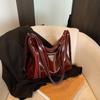 Bolso Tote Texturizado de Cuero con Cera de Aceite Estilo Retro Británico Explosivo de Moda Mochila para Viajar al Trabajo Versátil Casual Multiusos Mochila para Mujer