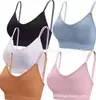 Amazon Temu Sujetador Strapless Sexy Inalámbrico Push-Up Transfronterizo con Tirantes Cruzados y Hermoso Diseño de Espalda para Mujer