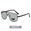 Nuevas gafas de sol polarizadas de doble puente de moda europea y americana, elegantes gafas de sol metálicas para deportes al aire libre para hombre, venta al por mayor desde el fabricante