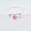 Bestseller transfronterizo: flores reales, flores secas, gypsophila, pulseras tejidas hechas a mano, joyería de cerámica de Jingdezhen, estilos de puestos en lugares escénicos