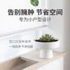 Maceta de Plástico con Forma de OVNI para Bonsái para Uso Doméstico, Adecuada para Suculentas y Plantas Verdes, Contenedor Hidropónico, Alto Valor Estético, Adorno Lindo