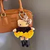 Atacado Fofo Gatinho de Pernas Longas Pingente de Pelúcia Vestido Saia Roupas de Bebê Estilo Ins Pingente de Boneca Chaveiro de Mochila