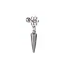 Pendientes Minimalistas de Acero Inoxidable Transfronterizos, Elegantes y Chic, Pequeños y Versátiles, Pendientes de Estilo Genial con un Toque de Lujo para Mujer