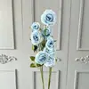 Flores artificiais: Rosa Princesa de 8 Cabeças para Casamentos, Flores Decorativas para Arranjos de Corredor de Casamento, Flores Artificiais para Decoração de Casa