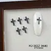 Acessórios para Unhas em Formato de Cruz Mais Vendidos, Pedras Strass Populares de Liga para Nail Art, Decorações de Unhas Versáteis Estilo Retro Doce-Cool Europeu e Americano