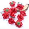 Horquilla Artificial de Rosa Estilo Europeo Diadema de Flores Accesorios Flor de Seda Decoración para el Cabello Flor de Peonía Rosa en Stock Venta al por Mayor