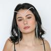 Red de blogger de internet con diadema de novia de pedrería tocado moda europea y americana todo a juego diadema de diamantes completa accesorios para el cabello banda para el cabello